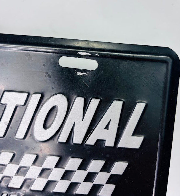 Grand National “B-B-B-Bad to the Bone” Front Plate (Stamped Aluminum)