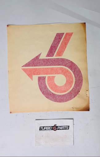 Turbo 6 Logo Rear Window Decal – Vintage Original