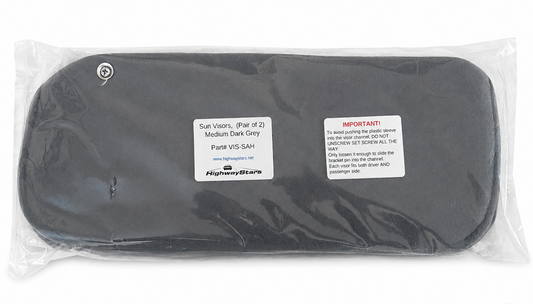 Highway Stars Medium Dark Grey Sun Visor Set