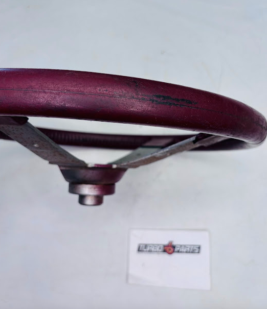 OEM Burgundy Leather Steering Wheel