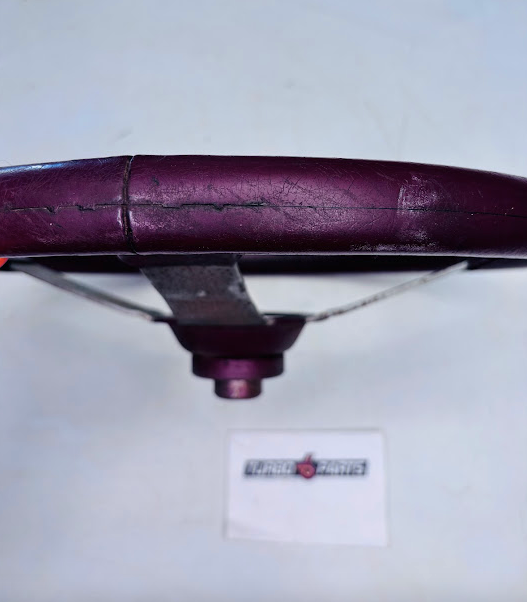 OEM Burgundy Leather Steering Wheel