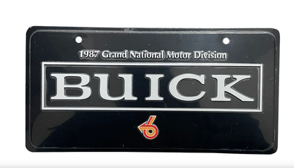 Buick Turbo 6 Front License Plate (Stamped Aluminum)