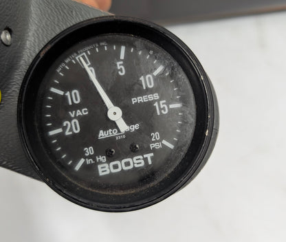 A Pillar Mount and Boost Gauge