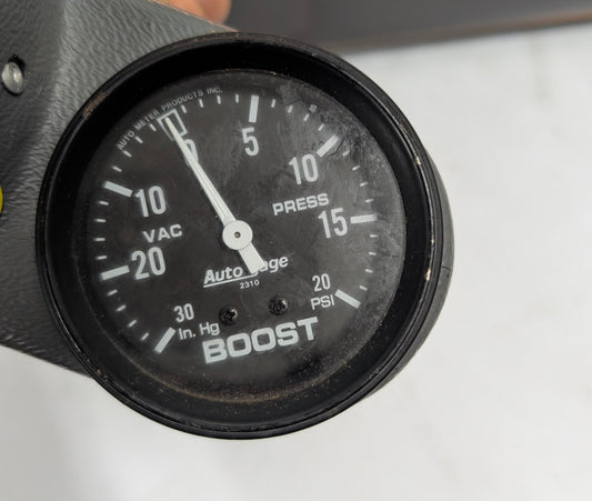 A Pillar Mount and Boost Gauge
